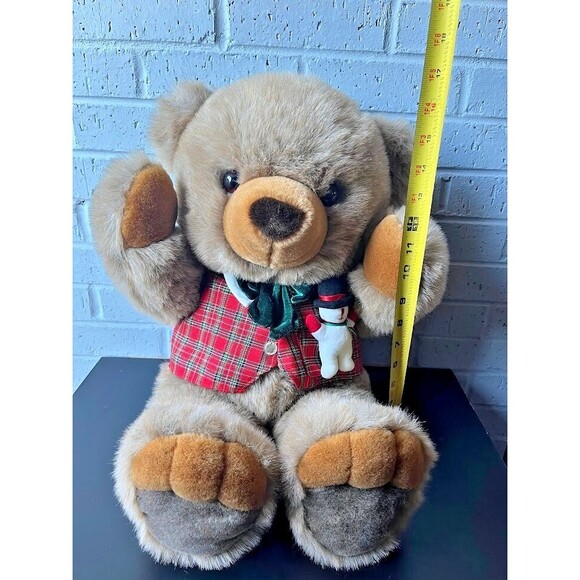 RARE JC Penny Holiday Collection Brown Bear Co Christmas Plush Papa Bear 29" - Picture 12 of 16